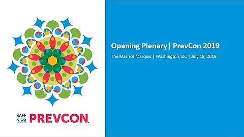 Opening Plenary | PrevCon 2019