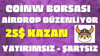 BEDAVA 25$ KAZAN / COİNW BORSASI $FLOKİ COİN AİRDROPU DÜZENLİYOR / BORSA AİRDROPLARI