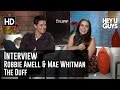 The Duff Interview - Robbie Amell & Mae Whitman (Comedy 2015)