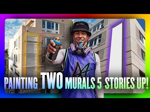 Painting TWO Murals in the heart of Downtown Fort Collins!🎨