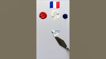 What color do mixed flags make?? #paintmixing #colormixing #satisfyingart #asmart