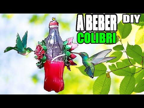 Cómo hacer un BEBEDERO DE COLIBRÍ con botellas