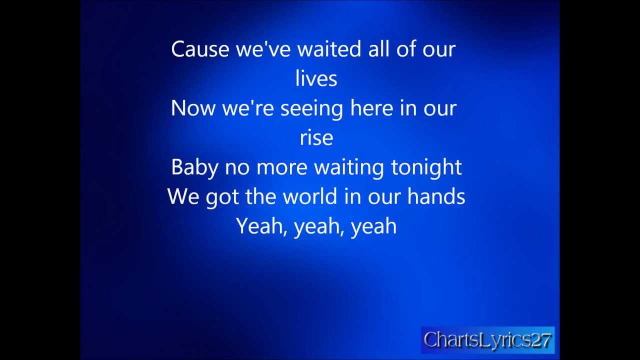 Taio Cruz World In Our Hand Official Lyrics Video Hd 1080p Youtube