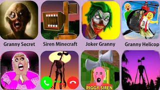 Siren Head,Granny Joker,Siren Minecraft,Granny Secret,Scary Siren Head,Monster Head