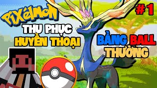 MINECRAFT PIXELMON TẬP 1 | THU PHỤC POKEMON HUYỀN THOẠI BẰNG POKEBALL THƯỜNG ?? ẢO THẬT ĐẤY