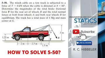 5-50 hibbeler statics chapter 5  | hibbeler statics | hibbeler