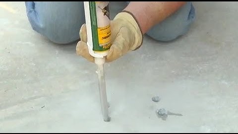 How to Anchor Bolts, Railings and Rebar in Concrete