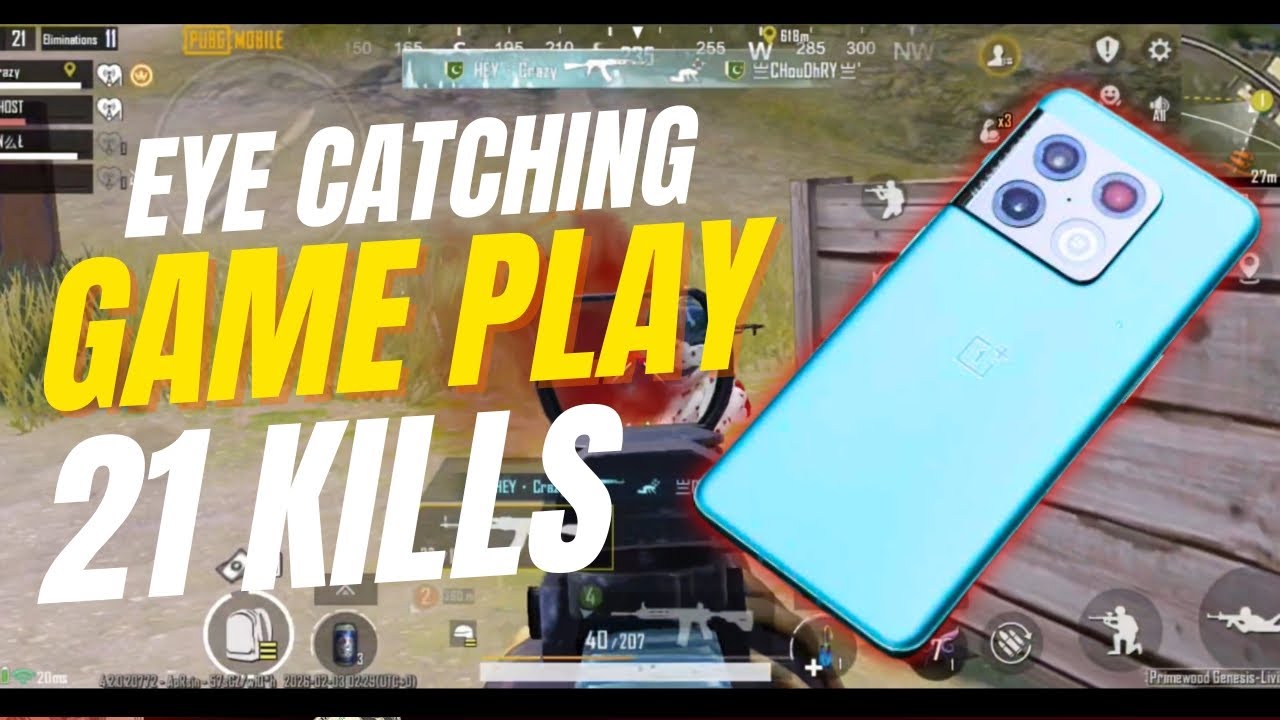 1+10 Pro 90FPS Game play 🥰 | 21 Kills |