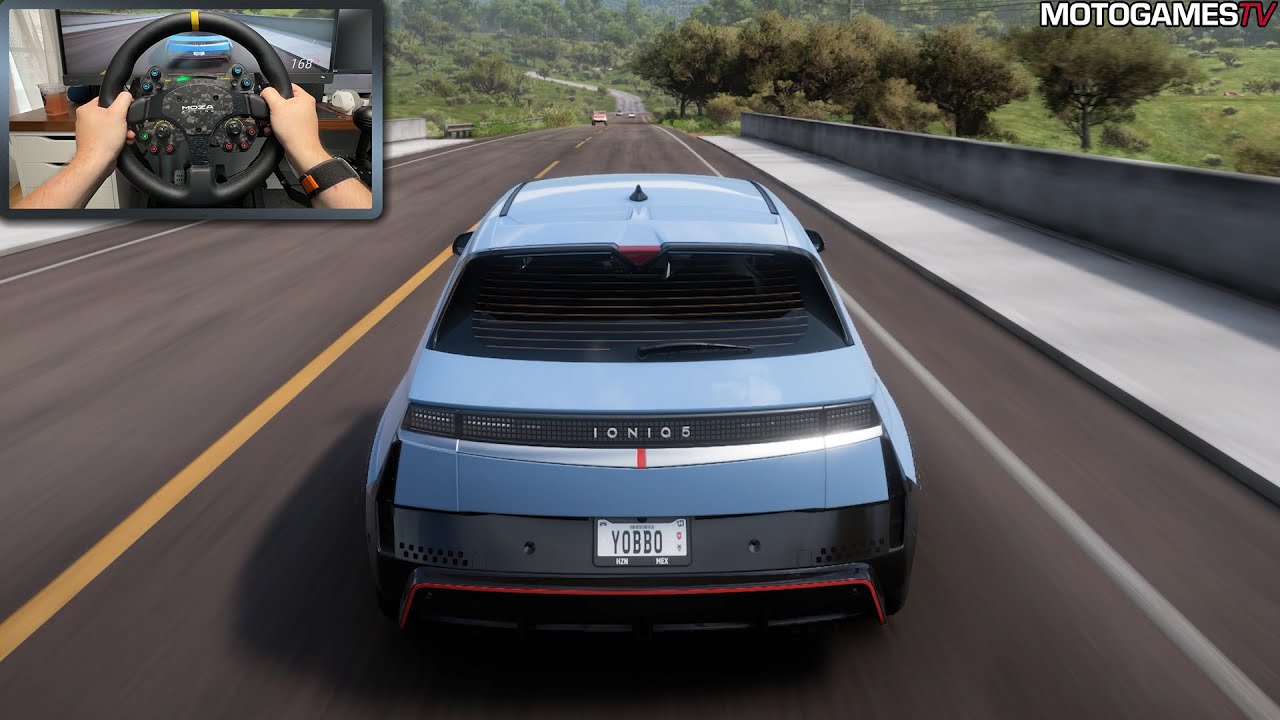 Forza Horizon 5 - 2023 Hyundai IONIQ 5 N | Moza DD R9 Gameplay - YouTube