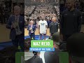 Naz Reid got his NBA 6th Man of the Year award prior to Game 3 🏆