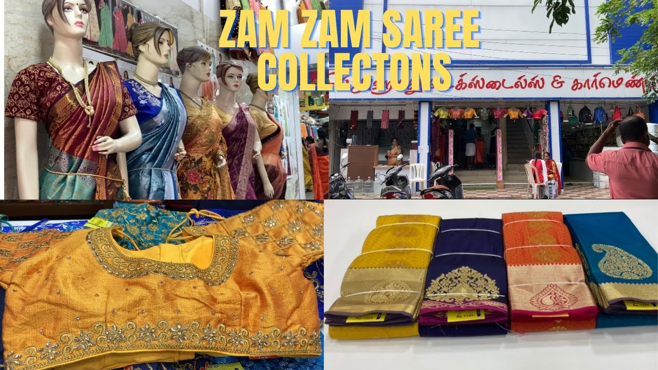 Zam Zam Textiles Sarees Collection Madurai/Zam Zam Textiles YouTube