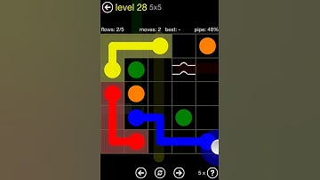 Flow Free Bridges Starter Pack 5x5 Level 28 Walkthrough