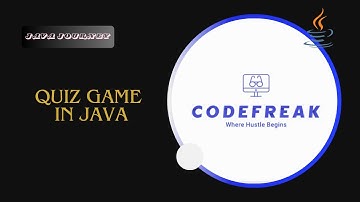 Quiz Game Using Java || Java Project for Beginners || CodeFreak