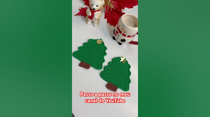 Árvore de Natal em Crochê. #crochet #croche #mesaposta #shorts #short