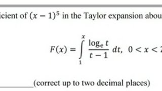 Taylor Expansion (Real) - GATE 2020 Solution