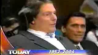 Christopher Reeve  the Today Show reports on his death 2004
