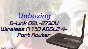 Unboxing D-Link wireless N150 ADSL2+Router