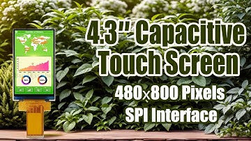 Any-angle Viewing SPI 4.3 IPS TFT LCD Display Panel 480x800,ST7701