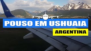 55/5000 Approach and landing in Ushuaia - Argentina (w/ turbulence)