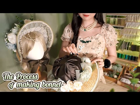 (NO TALKING) Process of Making Bonnet👒ASMR