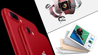 NEW Product RED iPhone 7/7 Plus, 9.7-inch iPad and New Watch straps