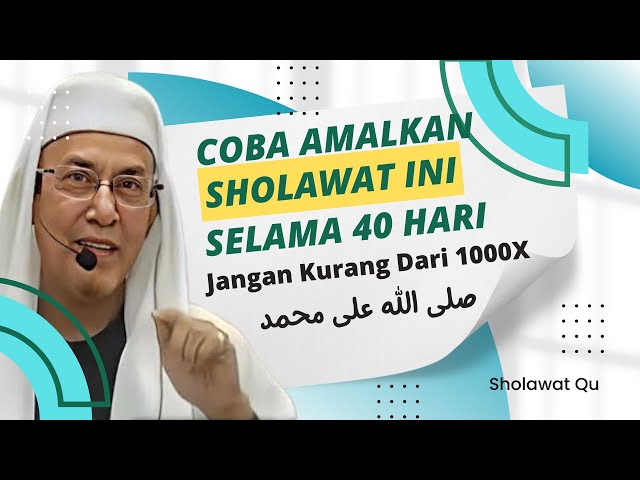 Amalan Sholawat Jibril 1000X Selama 40 Hari | Habib Zaky bin Ali Alaydrus class=