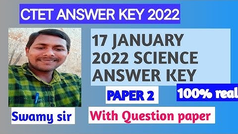 CTET 17 TH JANUARY 2022// PAPER-2// BIOLOGY & MATHS SCIENCE QUESTION PAPER WITH ANSWERS
