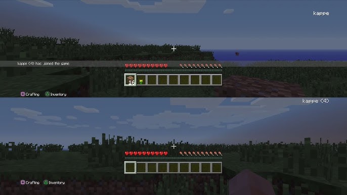 Minecraft Multiplayer Split screen  Tela dividida no PC JAVA com Joystick  