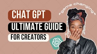 THIS is how to use ChatGPT as a creator! | ChatGPT tutorial for beginners