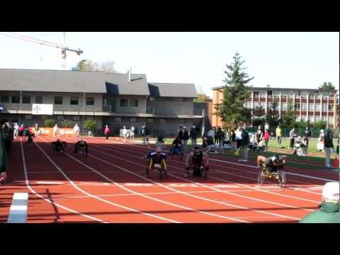 2011 Oregon Relays 100 meter wheelchair race