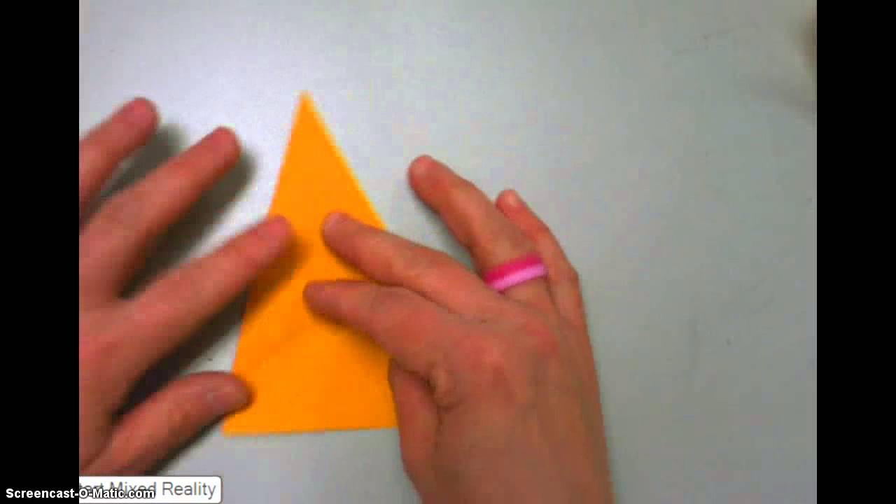 Paper Folding Perpendicular Bisectors - YouTube