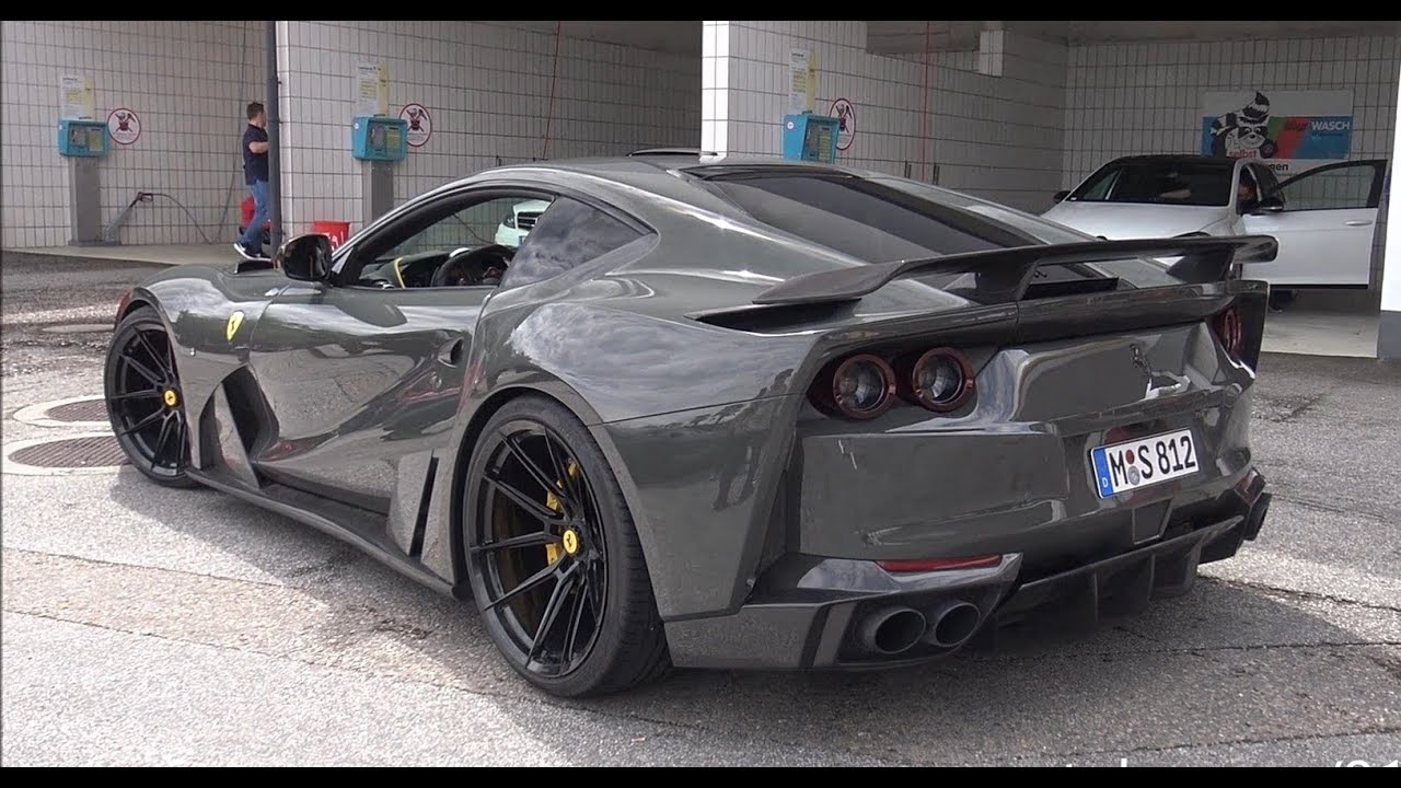 Novitec Ferrari 812 N Largo Widebody Driving On The Road Loud Exhaust Sound Youtube