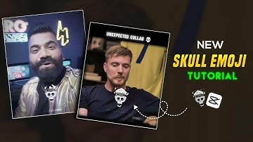 New 💀 Skull Emoji Edit Tutorial In Capcut | Skull Face Emoji Editing | Skull Emoji Video Editing