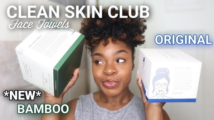 Clean Skin Club Bamboo Clean Towels XL, Award Winning Disposable Face