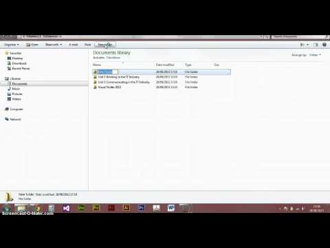 Creating a Folder Structure