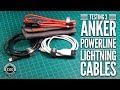 Testing 3 different Anker Powerline lightning cables