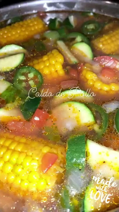 Chicken Caldo Recipe | Mexican Style Chicken Soup | CALDO DE POLLO #shorts #chicken #pollo #soup