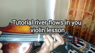 tutorial river flows in you yiruma (violin lesson)