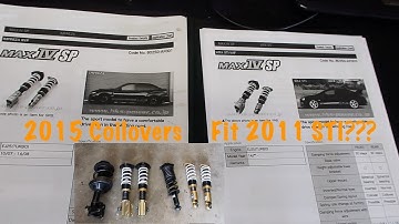 Installing 2015 Coilovers On An 2011 STI