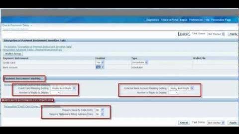 How ot Enable Credit Card related Field in Oracle Order Management.