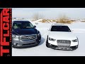 2015 Audi Allroad vs Infiniti QX60 Mashup Snowy AWD Review in TFL4K