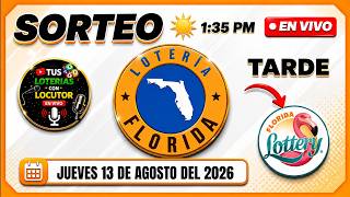 Florida Lottery Midday Drawing 1 35 PM LIVE Thursday August 13 2026