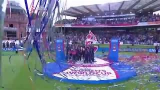 England is presented with the 2017 ICC Women's World Cup screenshot 1