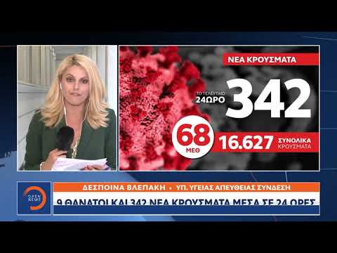 9 θάνατοι και 342 νέα κρούσματα