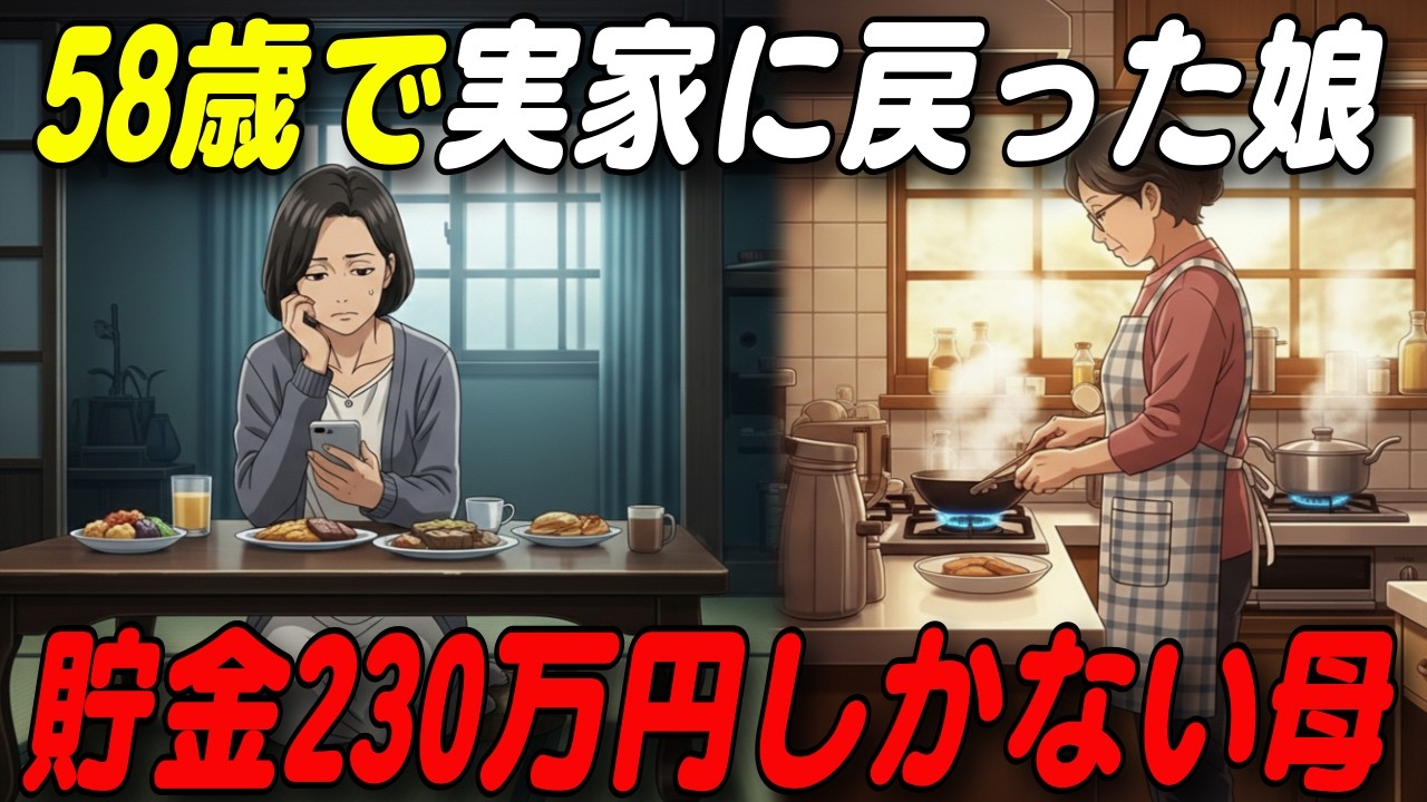 【本編】「帰ってきなさい」母の一言で泣き崩れた58歳の娘。老後の全財産230万円を抱える母が最後まで隠し続けたこと #シニア #老後の生活 #人生の教訓 #朗読