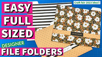easy step by step tutorial. BEAUTY MEETS  FUNCTION! DIY FILE FOLDERS!