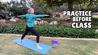 Practice Before Your First Yoga Class | Beginner Yoga Flow + Common Poses