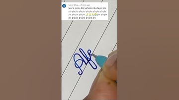 "Afeefa" in cursive writing #shorts #viral #youtubeshorts #trending