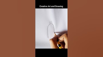 Bottle drawing.#art #easydrawing #bottle #pencildrawing #shorts #shortvideo