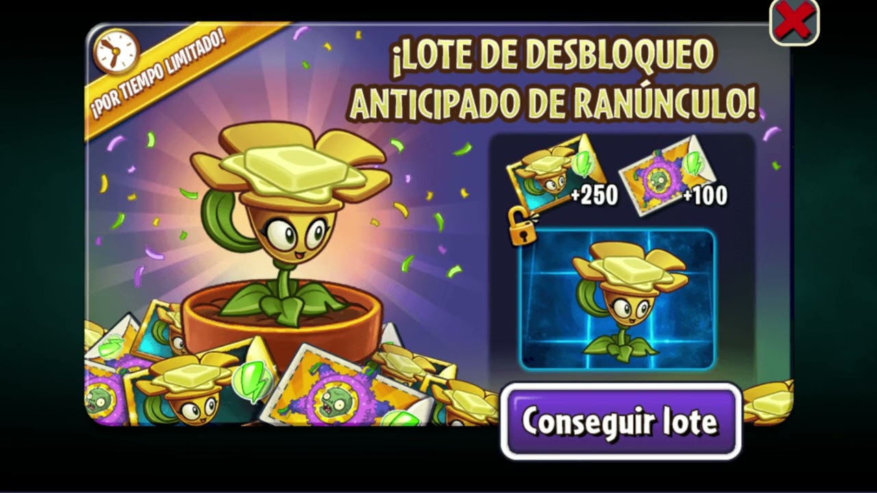 TRUCO PARA CONSEGUIR GRATIS A RANÚNCULO - Plants vs Zombies 2 - YouTube